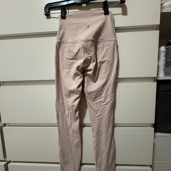 lululemon High-Waisted Cream Leggings - Picture 2 of 7